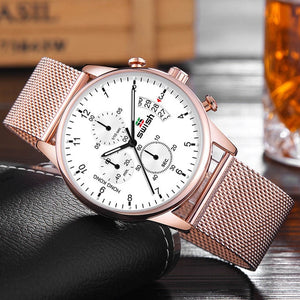 SWISH 2019 Top Brand Luxury Mens Watches Waterproof Stainless Steel Wristwatch Mens Chronograph Casual Quartz Watch