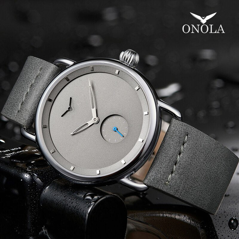 2019 ONOLA top brand Stainless steel mens watches clock fashion sport simple casual waterproof Wrist watch men relogio masculino