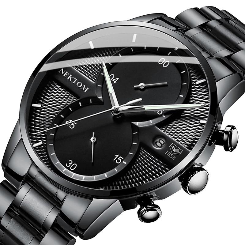 NEKTOM Men Watch Chronograph Sport Mens Watches Top Brand Luxury