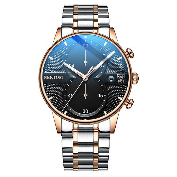 NEKTOM Men Watch Chronograph Sport Mens Watches Top Brand Luxury