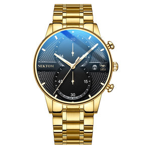 NEKTOM Men Watch Chronograph Sport Mens Watches Top Brand Luxury