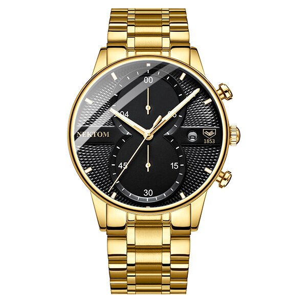 NEKTOM Men Watch Chronograph Sport Mens Watches Top Brand Luxury