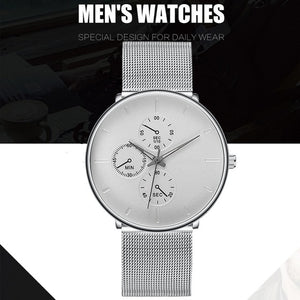 Fashion Mens Business Black Watches Luxury