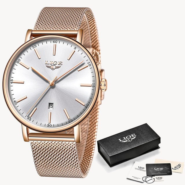 Women's Watch LIGE Top Brand Luxury