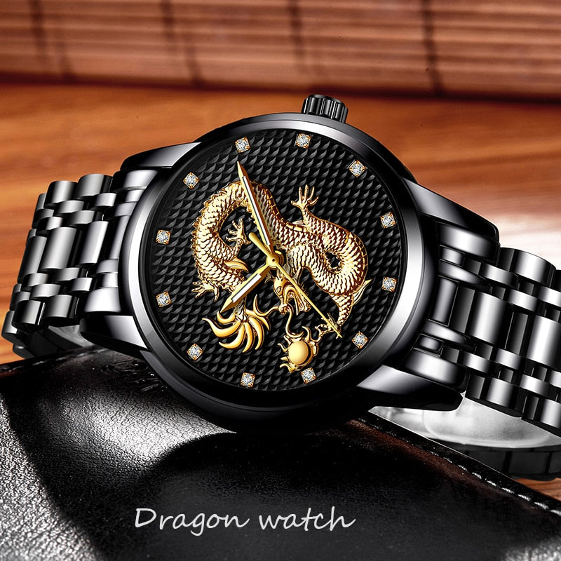 LIGE Mens Watches Top Brand Luxury Quartz Watch Men