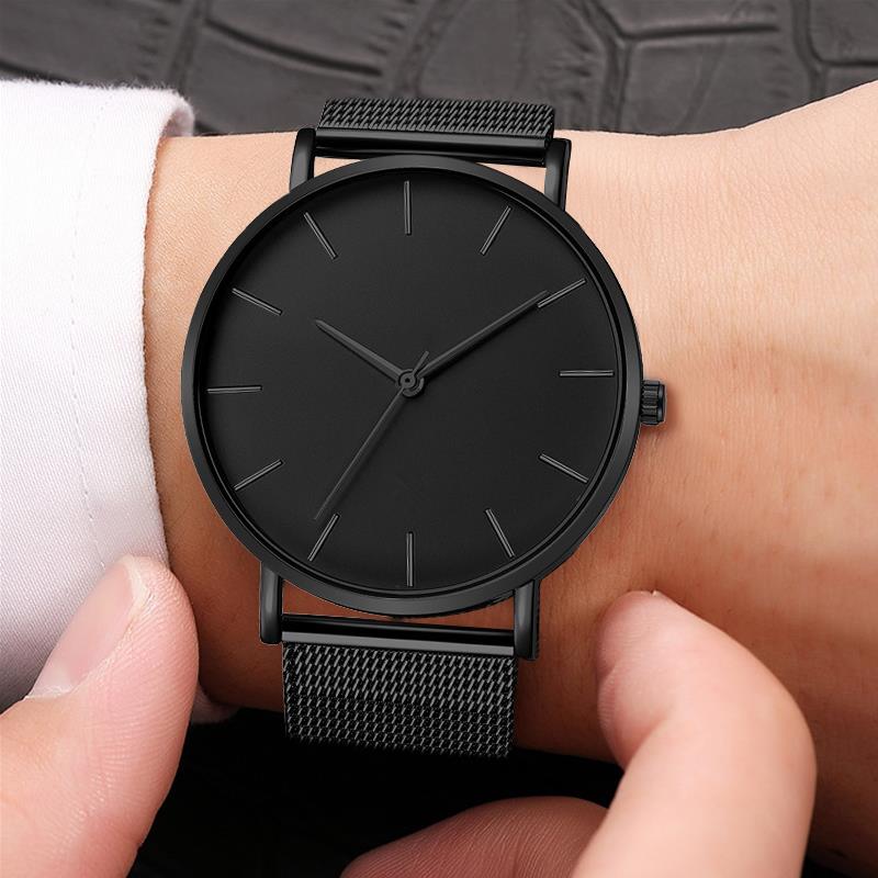 2019 Montre Femme Modern Women Watch Fashion Black Quartz Wristwatch Women Mesh Band Simple Watches Luxury Ladies Reloj Mujer